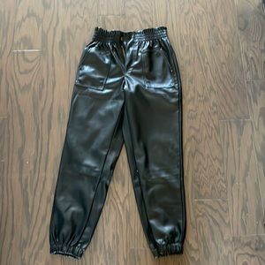 Faux Leather Pants - NWOT Size Medium